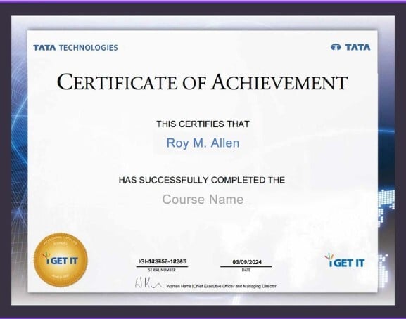 i GET IT- Certificate